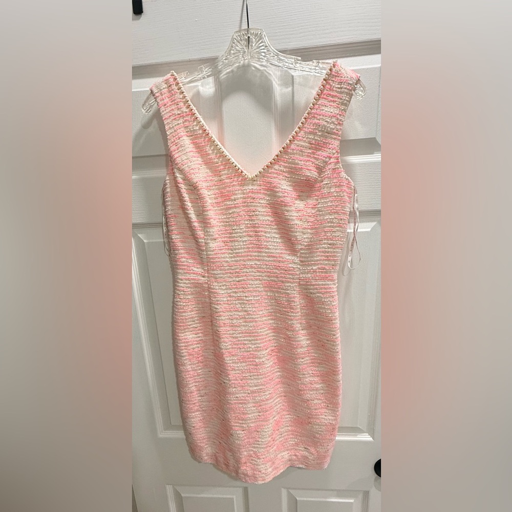 Lilly Pulitzer Laidley pink sparkle pretty Lurex boucle dress size 6